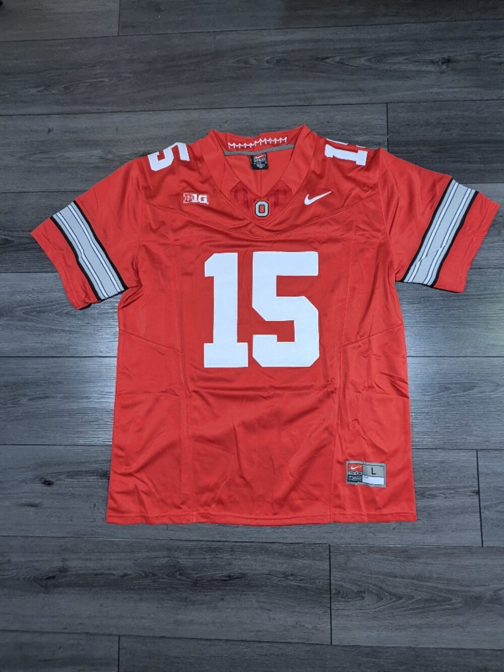 Chris Henry Jr. #15 Buckeye Stripe 2026 OSU Ohio State Football Jersey Large